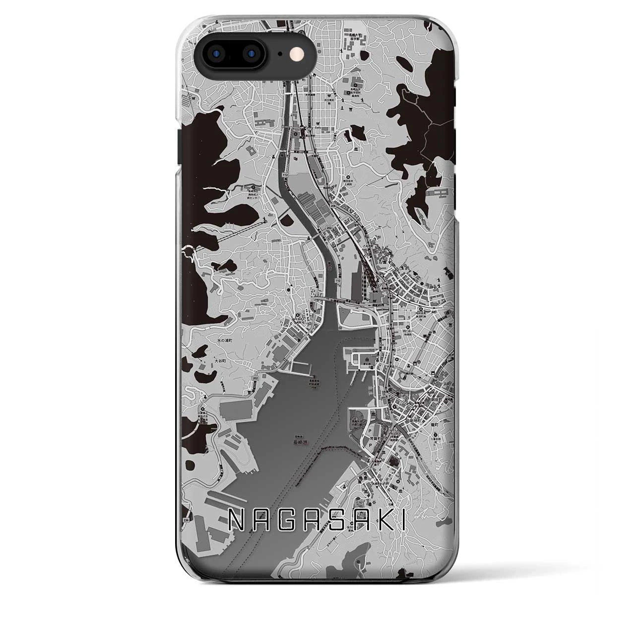 【長崎(長崎県)】地図柄iPhoneケース(クリアタイプ)