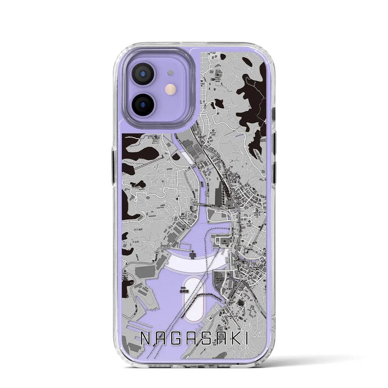 【長崎(長崎県)】地図柄iPhoneケース(MagSafeタイプ)