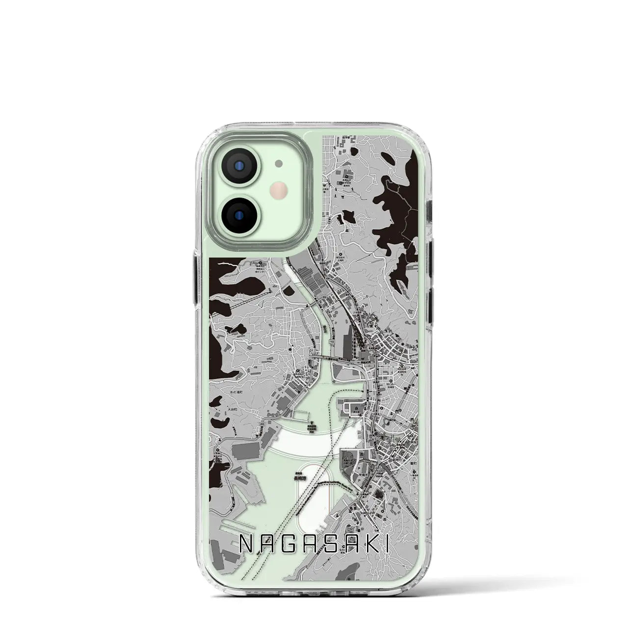 【長崎(長崎県)】地図柄iPhoneケース(MagSafeタイプ)