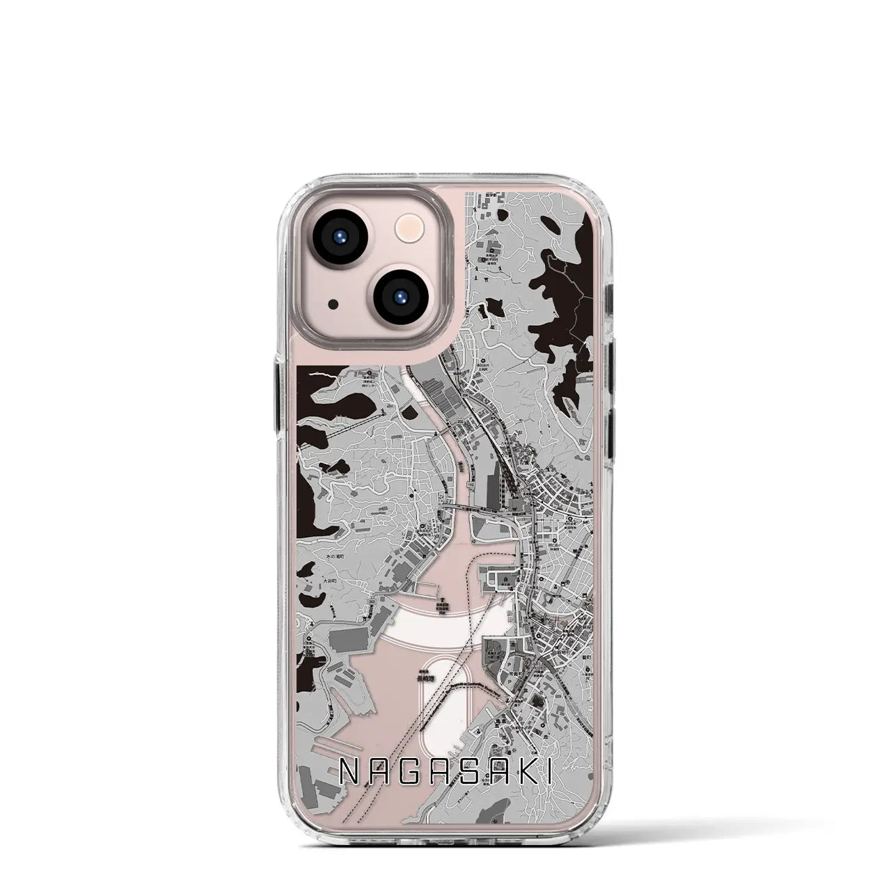 【長崎(長崎県)】地図柄iPhoneケース(MagSafeタイプ)