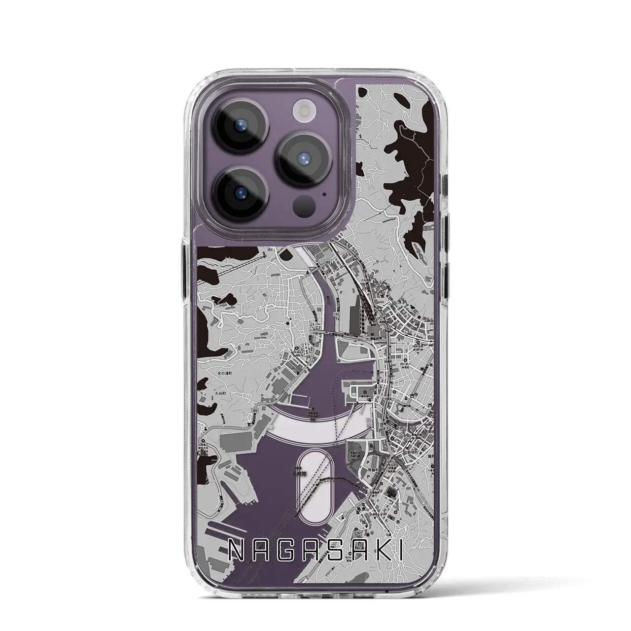 【長崎(長崎県)】地図柄iPhoneケース(MagSafeタイプ)