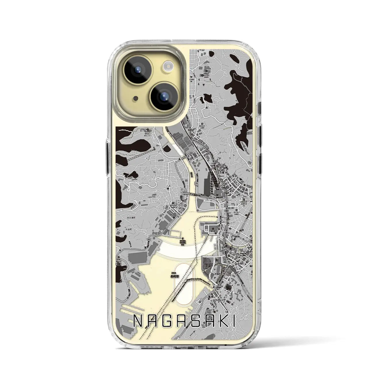 【長崎(長崎県)】地図柄iPhoneケース(MagSafeタイプ)