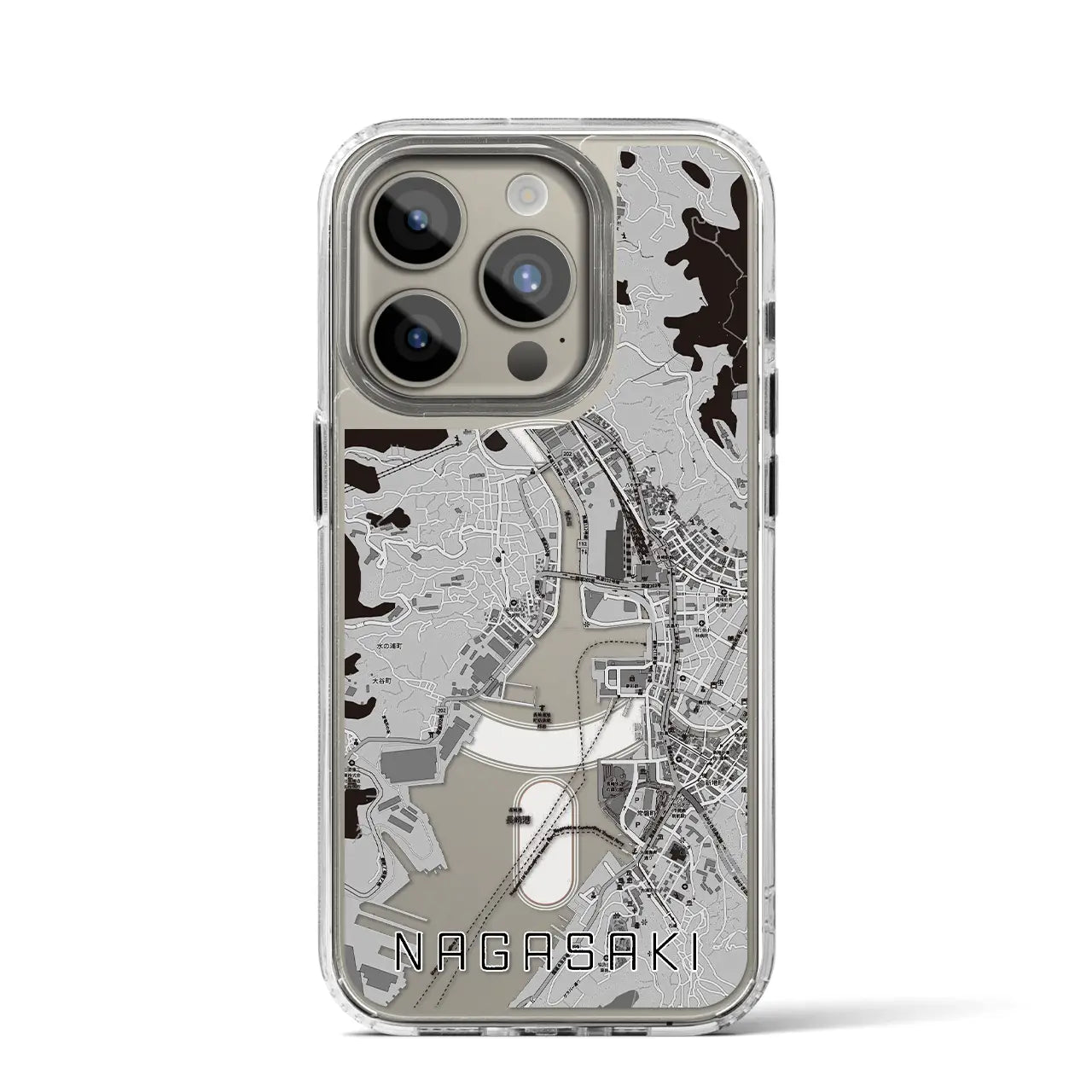 【長崎(長崎県)】地図柄iPhoneケース(MagSafeタイプ)