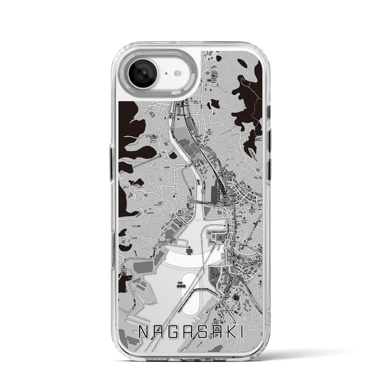 【長崎(長崎県)】地図柄iPhoneケース(MagSafeタイプ)