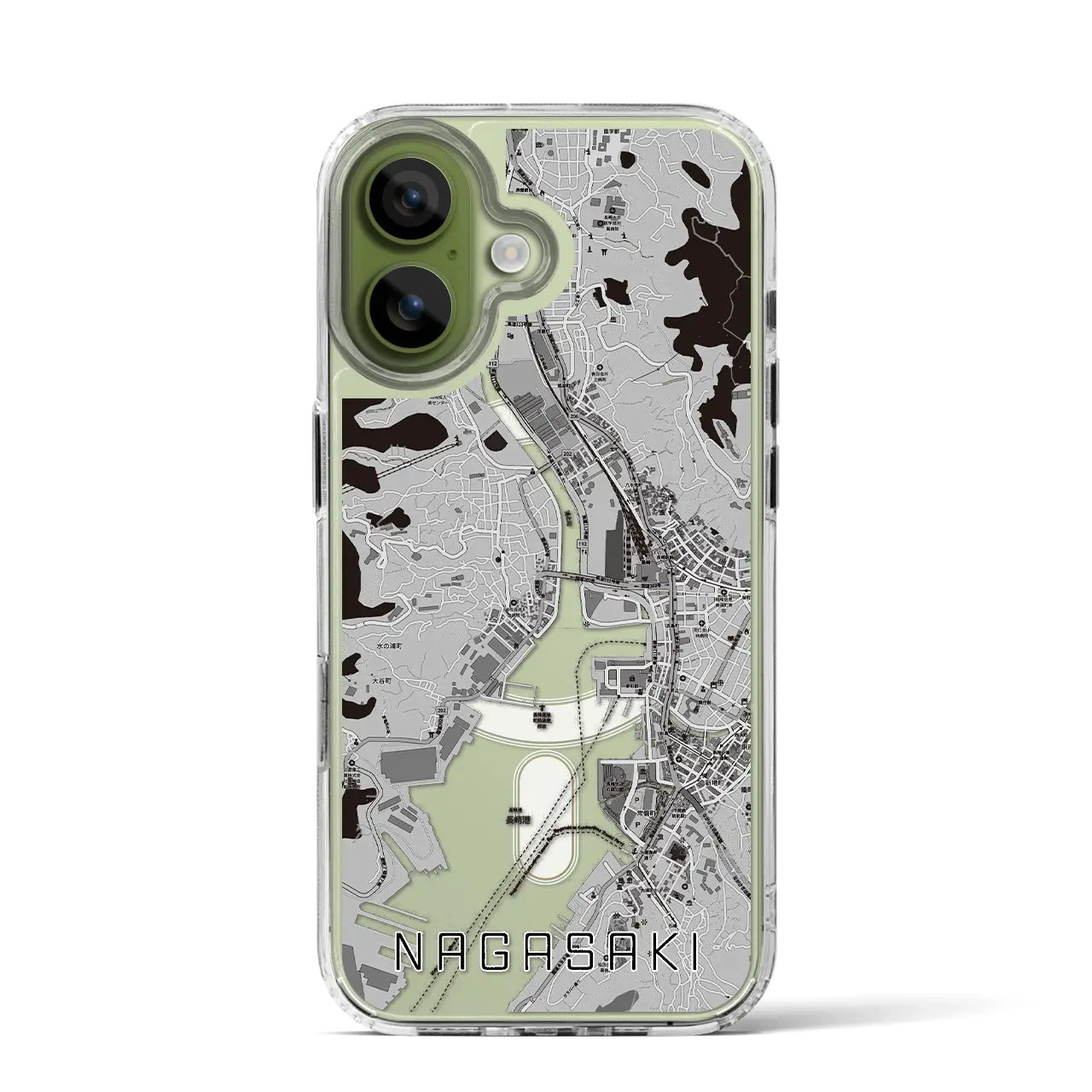 【長崎(長崎県)】地図柄iPhoneケース(MagSafeタイプ)