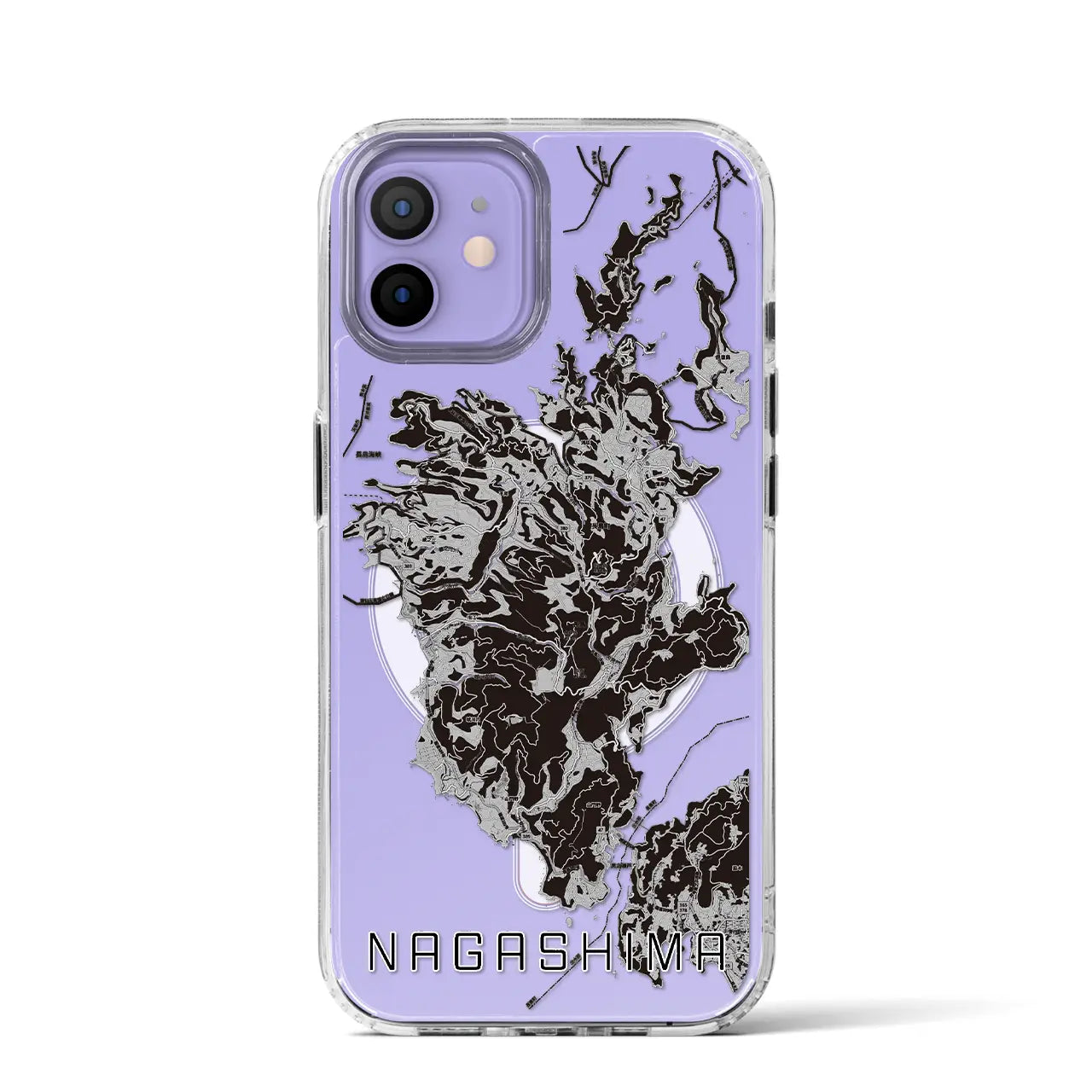 【長島(鹿児島県)】地図柄iPhoneケース(MagSafeタイプ)