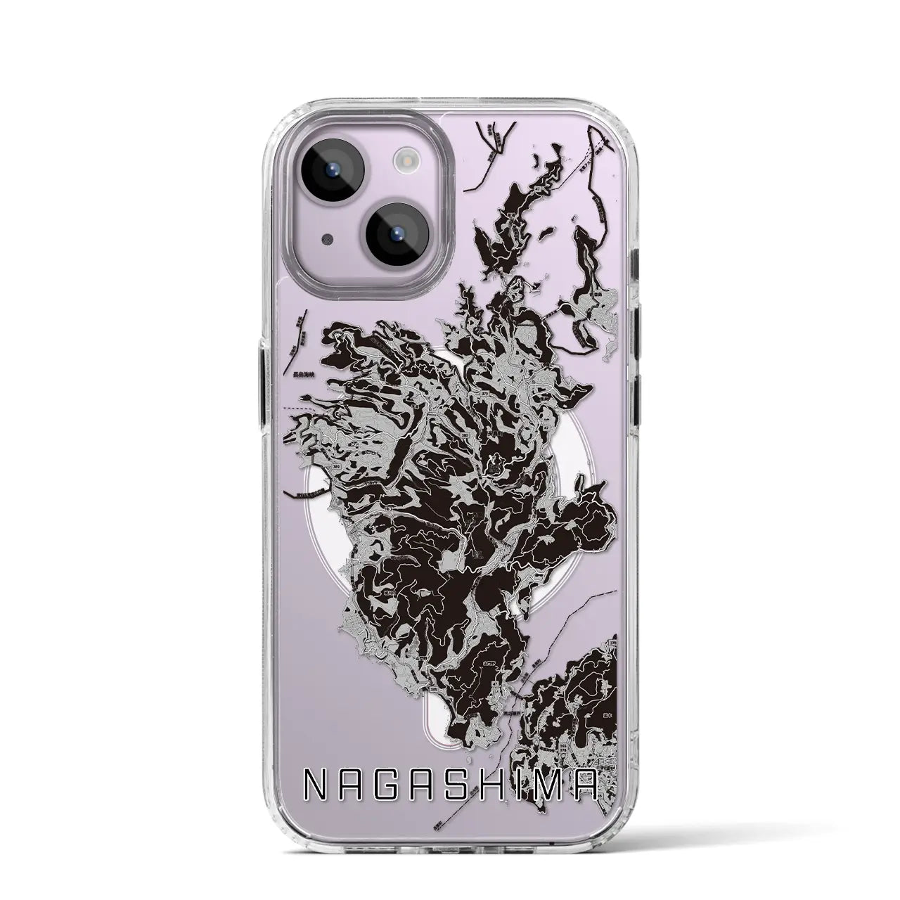 【長島(鹿児島県)】地図柄iPhoneケース(MagSafeタイプ)