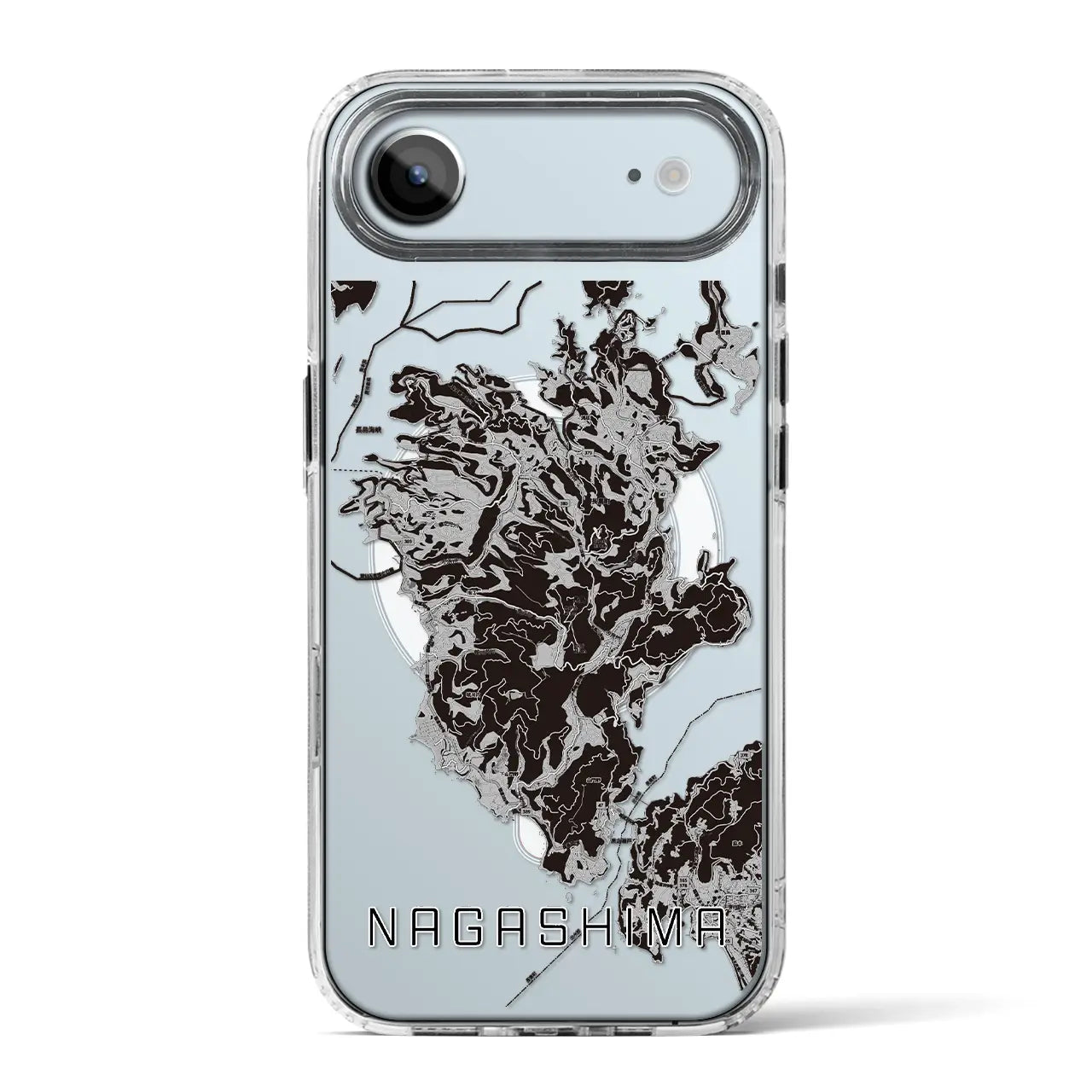 【長島(鹿児島県)】地図柄iPhoneケース(MagSafeタイプ)