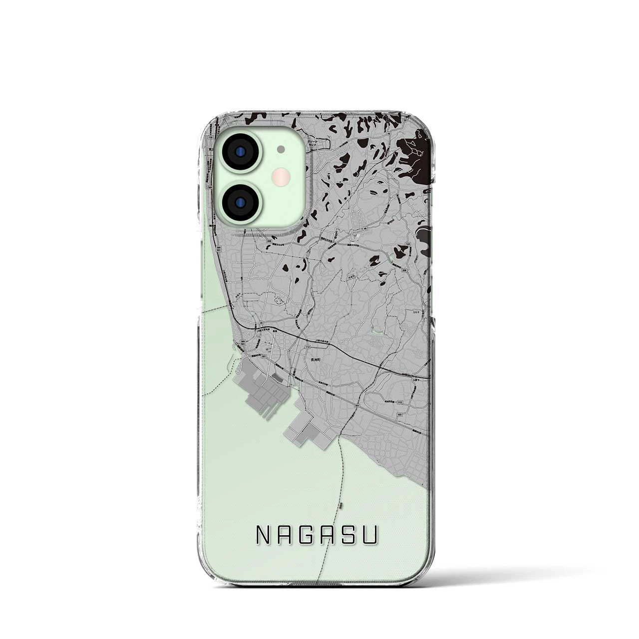 【長洲(熊本県)】地図柄iPhoneケース(クリアタイプ)