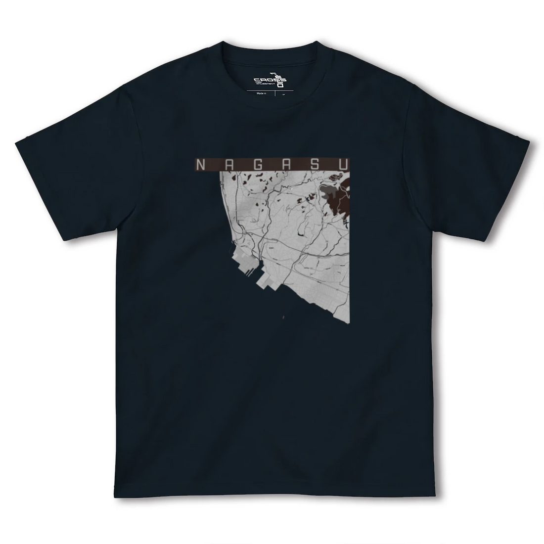 【長洲(熊本県)】地図柄ヘビーウェイトTシャツ