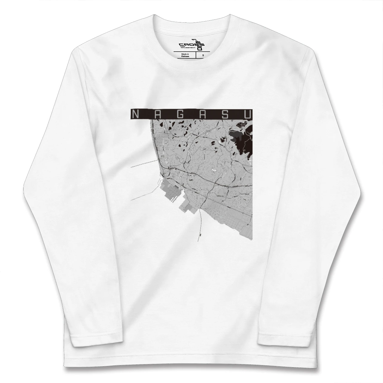 【長洲(熊本県)】地図柄ロングスリーブTシャツ