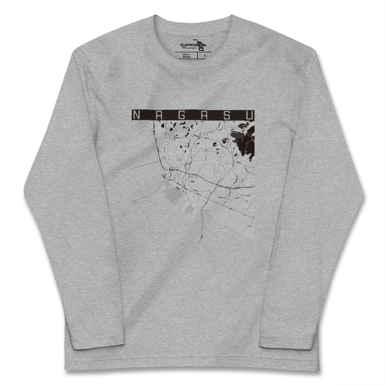 【長洲(熊本県)】地図柄ロングスリーブTシャツ