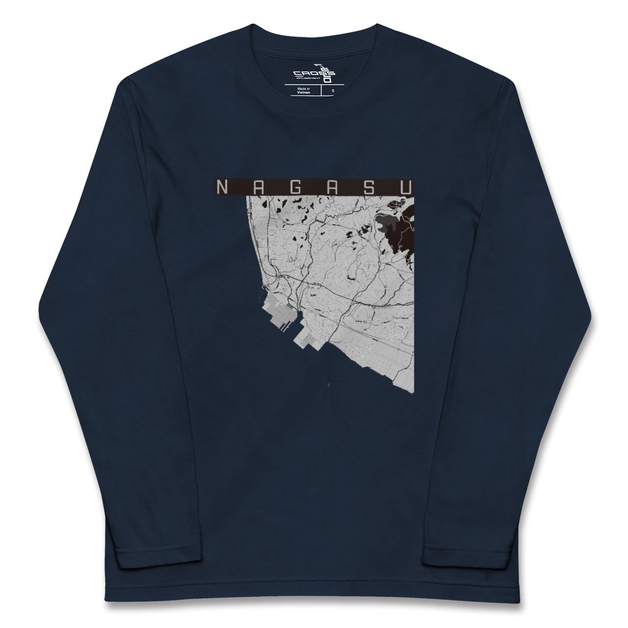 【長洲(熊本県)】地図柄ロングスリーブTシャツ