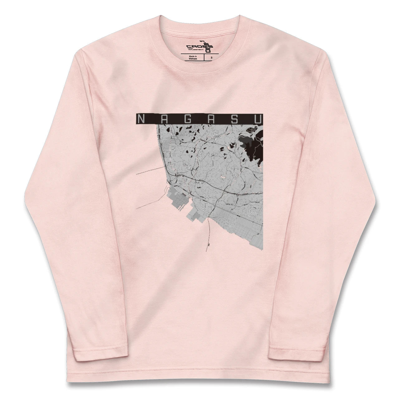 【長洲(熊本県)】地図柄ロングスリーブTシャツ