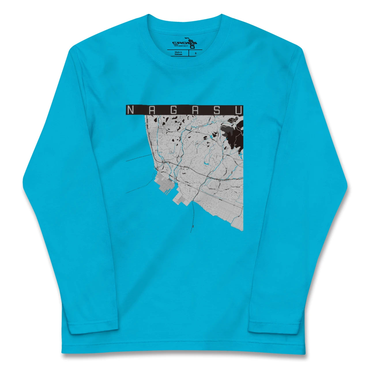 【長洲(熊本県)】地図柄ロングスリーブTシャツ