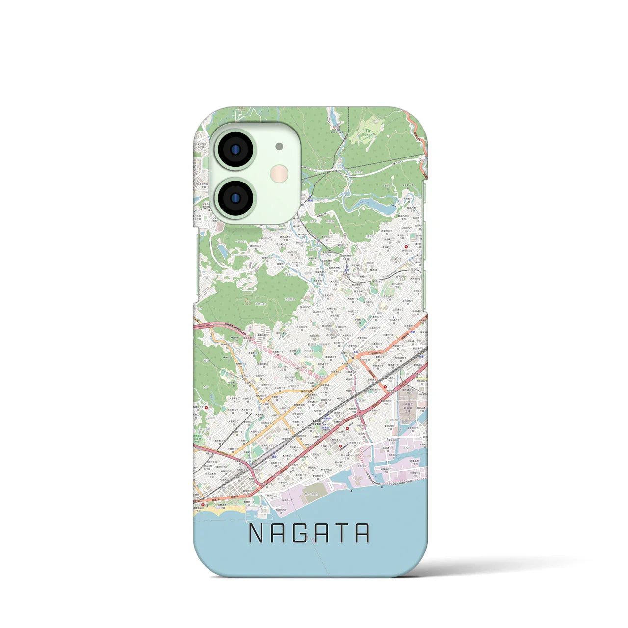 【長田(兵庫県)】地図柄iPhoneケース(バックカバータイプ)