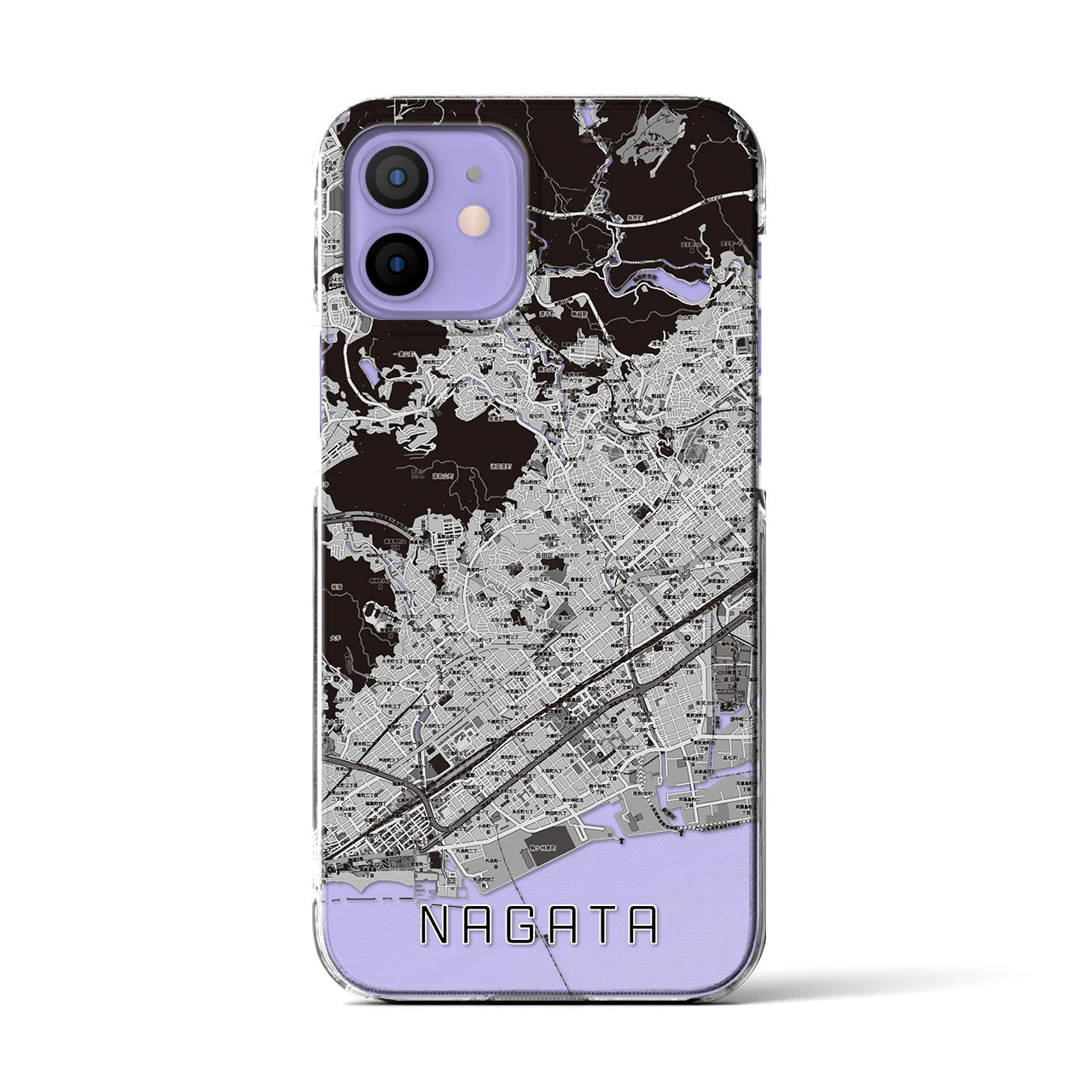 【長田(兵庫県)】地図柄iPhoneケース(クリアタイプ)