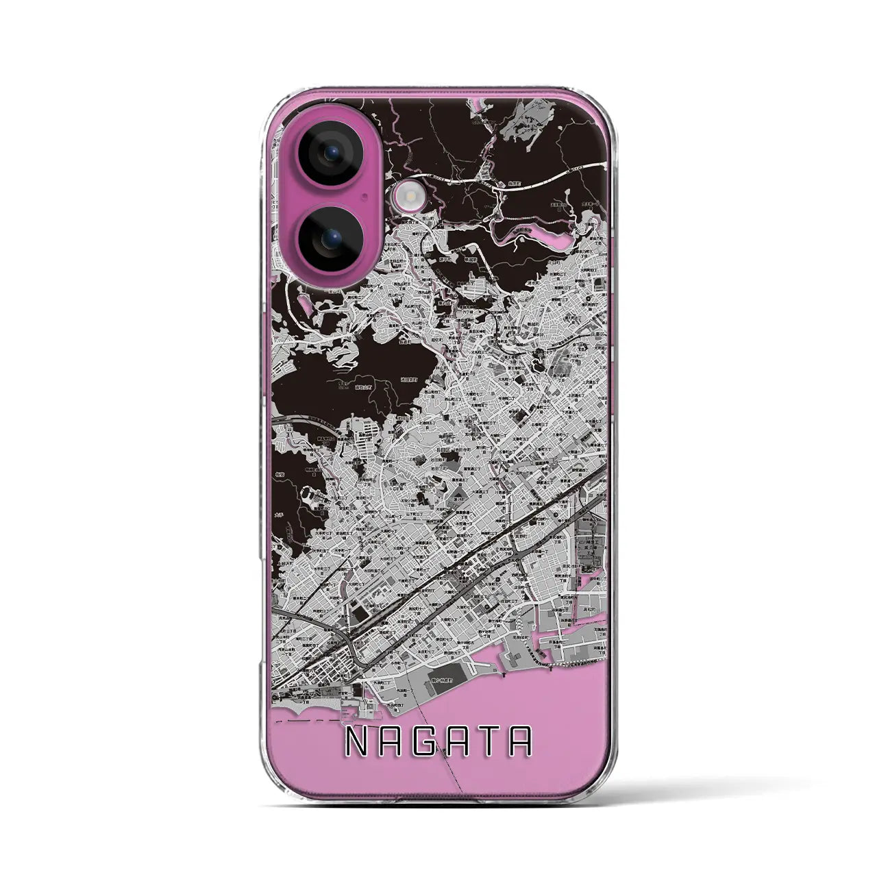 【長田(兵庫県)】地図柄iPhoneケース(クリアタイプ)