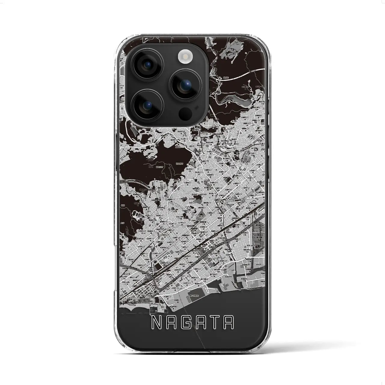 【長田(兵庫県)】地図柄iPhoneケース(クリアタイプ)