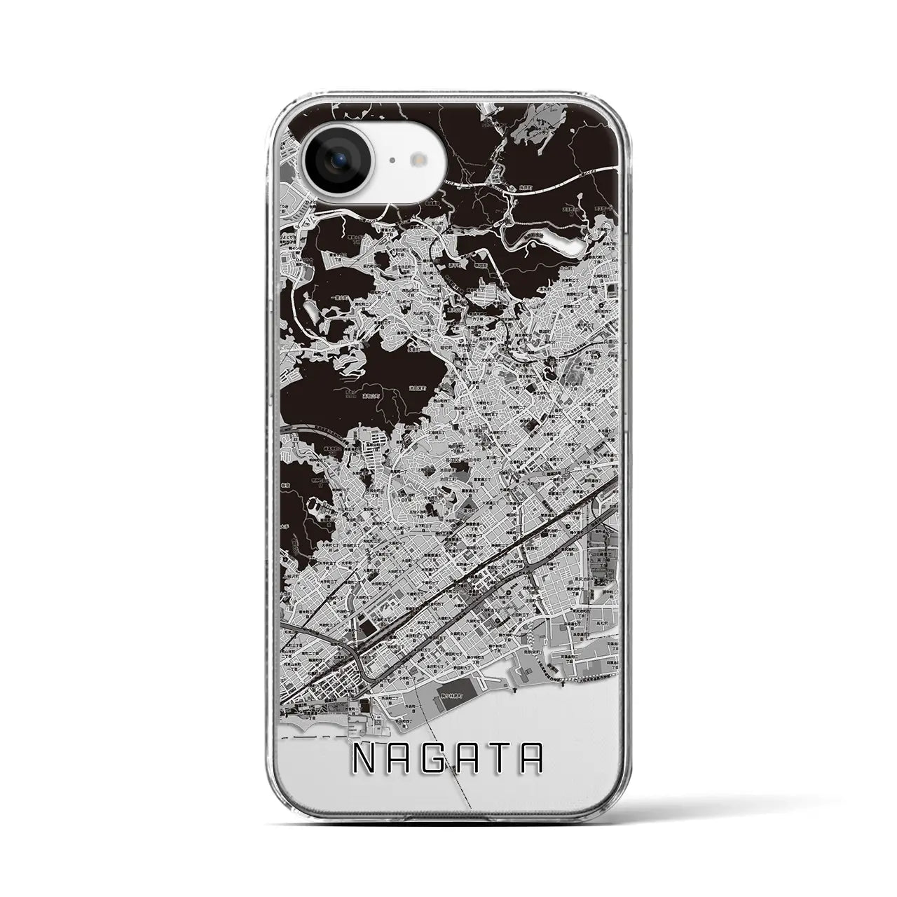 【長田(兵庫県)】地図柄iPhoneケース(クリアタイプ)