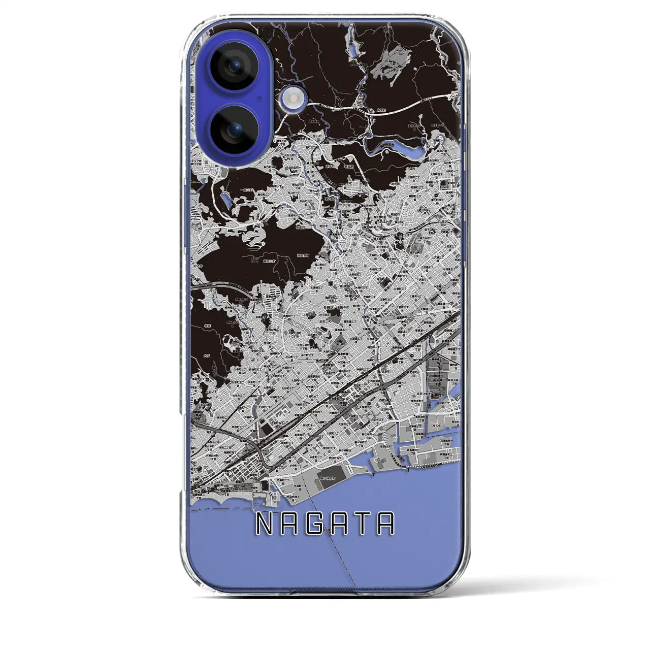 【長田(兵庫県)】地図柄iPhoneケース(クリアタイプ)