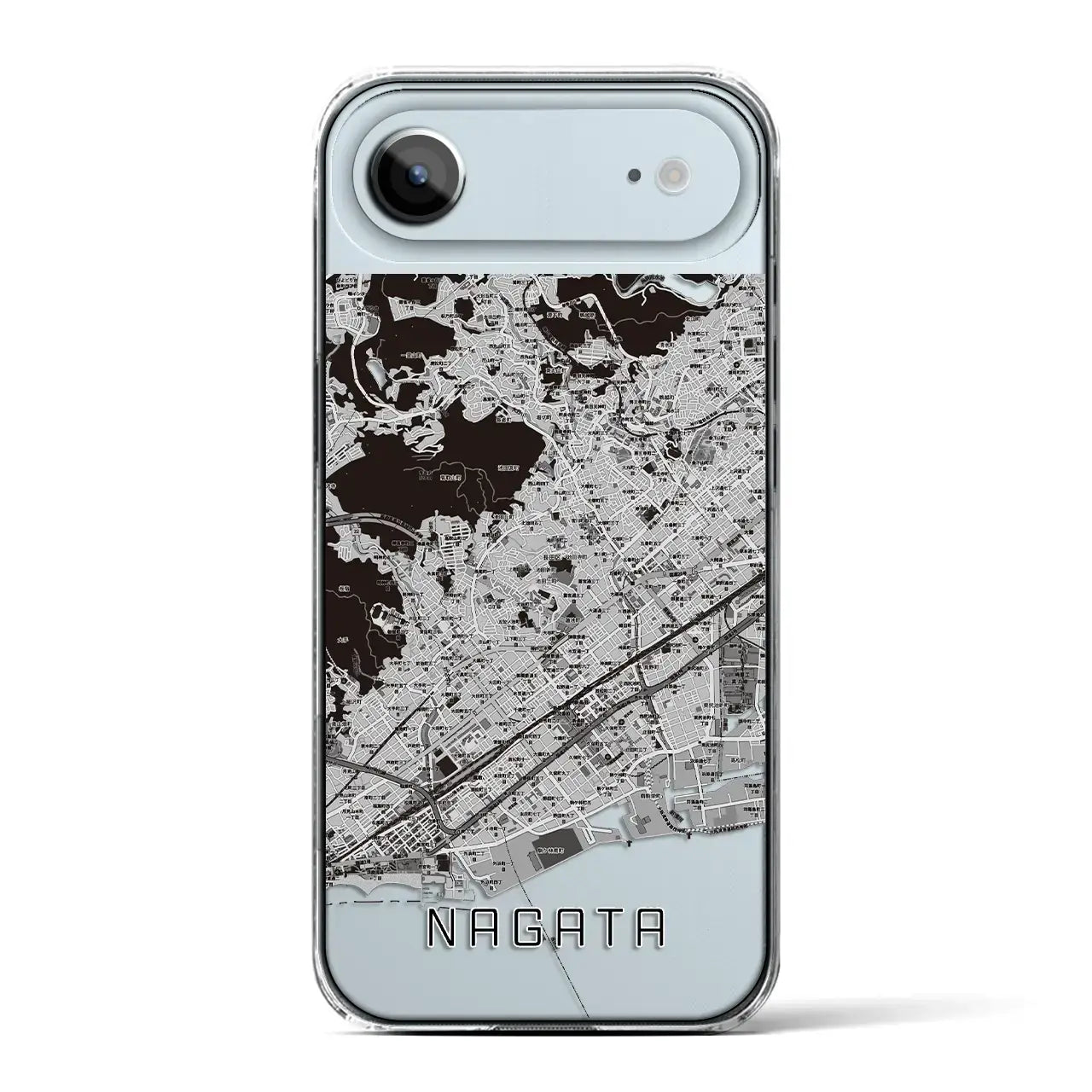 【長田(兵庫県)】地図柄iPhoneケース(クリアタイプ)