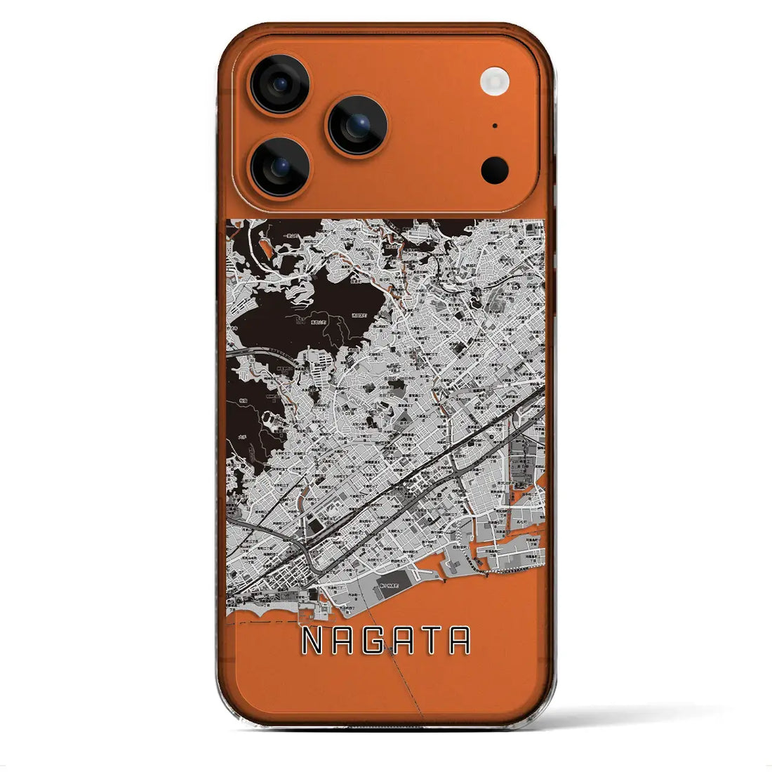 【長田(兵庫県)】地図柄iPhoneケース(クリアタイプ)