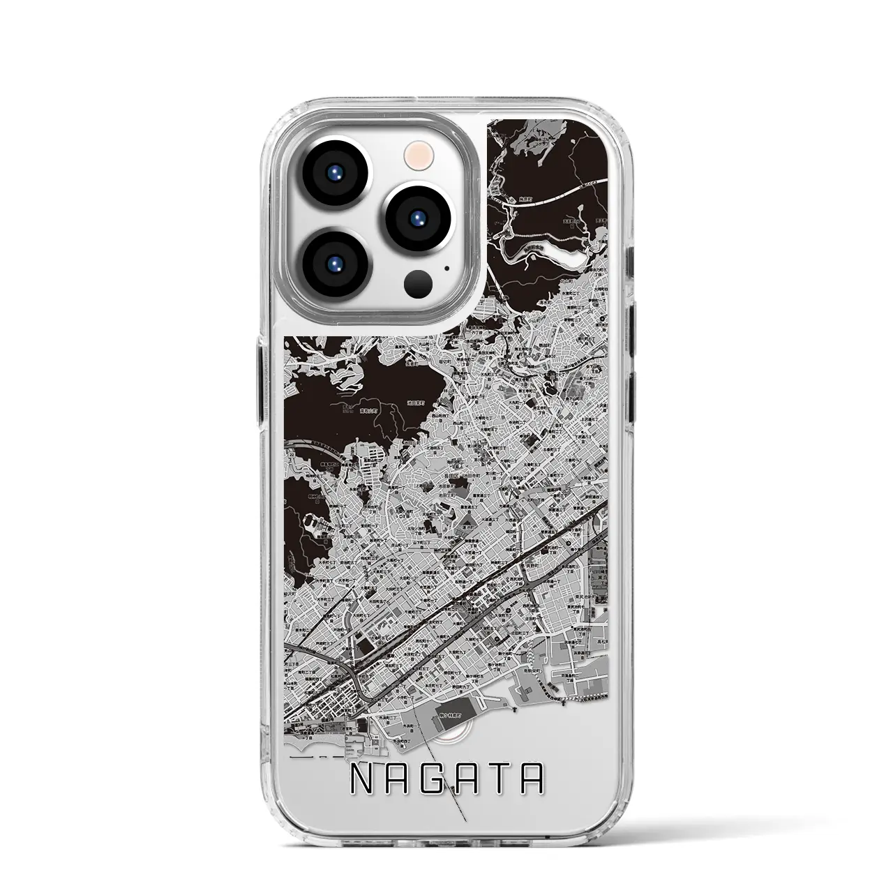 【長田(兵庫県)】地図柄iPhoneケース(MagSafeタイプ)