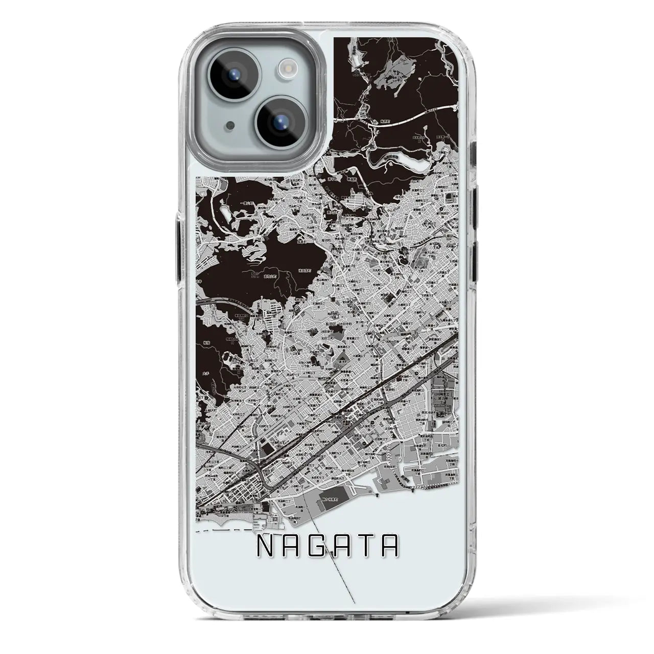 【長田(兵庫県)】地図柄iPhoneケース(MagSafeタイプ)