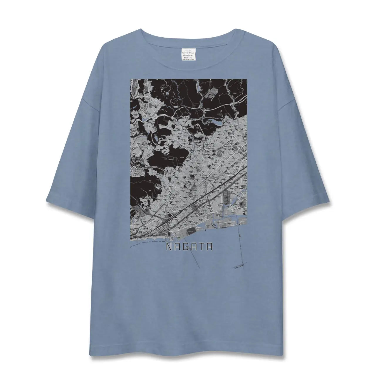 【長田(兵庫県)】地図柄ビッグシルエットTシャツ