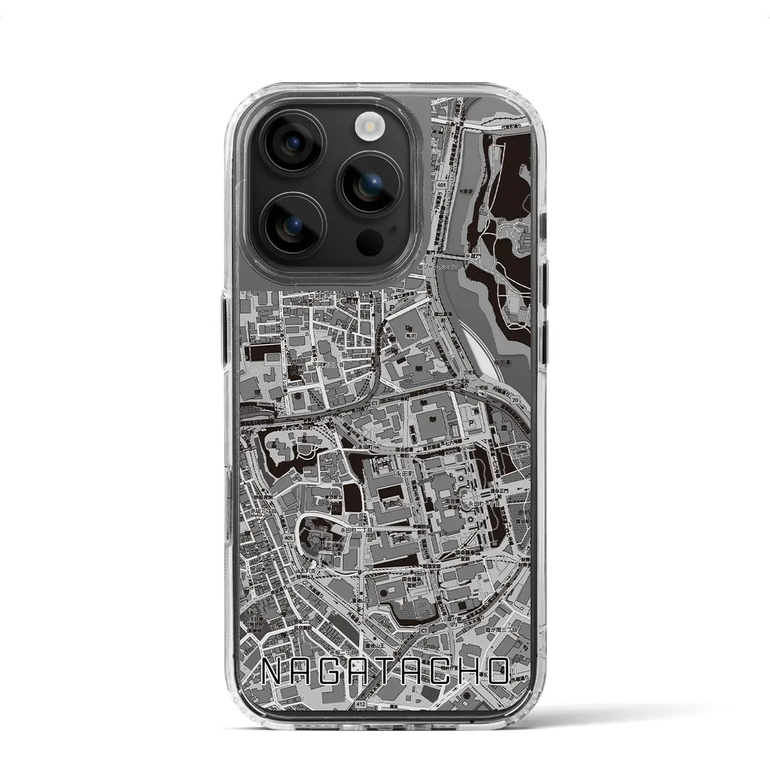 【永田町(東京都)】地図柄iPhoneケース(MagSafeタイプ)