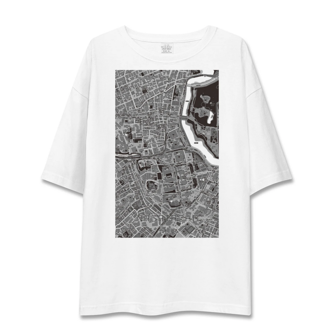 【永田町(東京都)】地図柄ビッグシルエットTシャツ