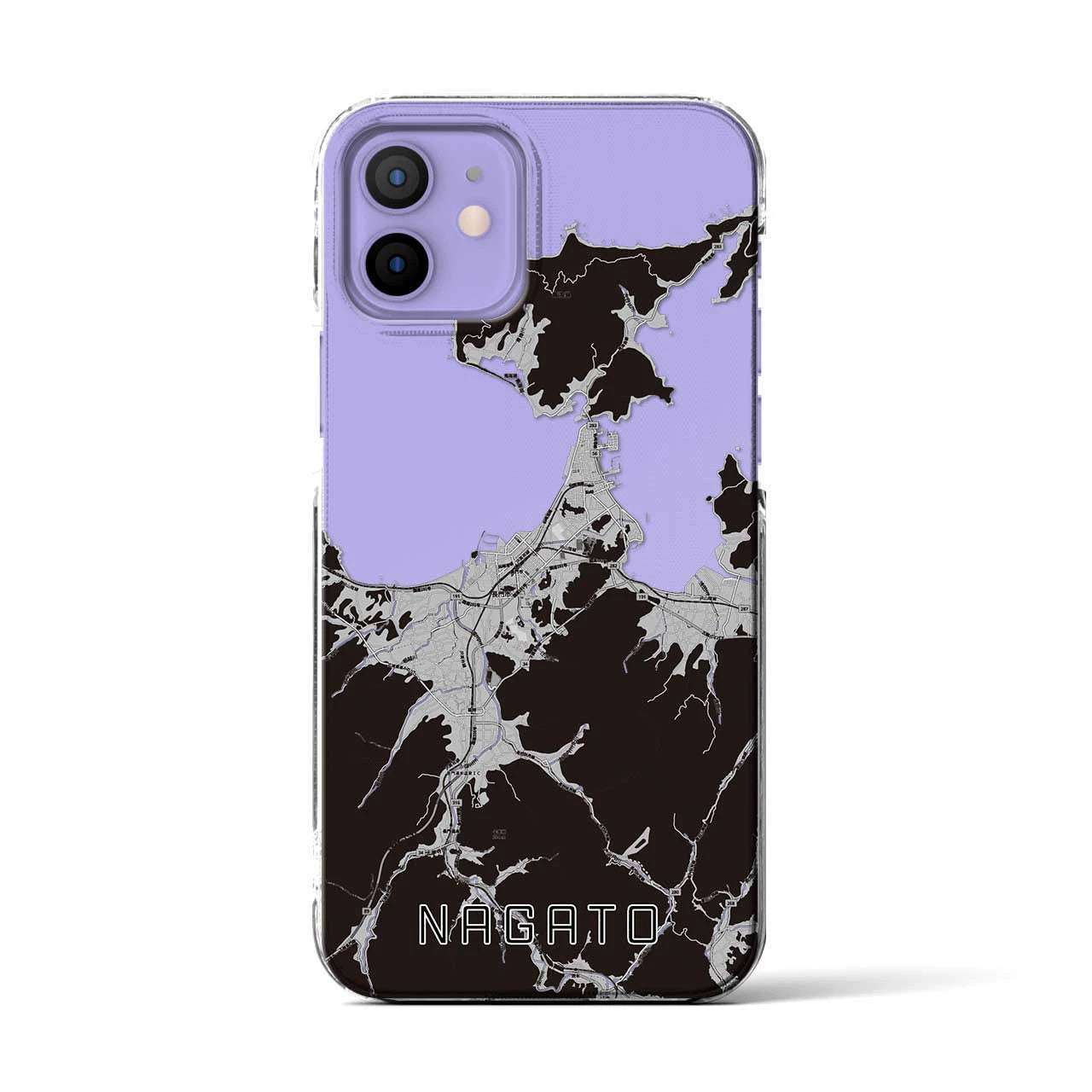 【長門(山口県)】地図柄iPhoneケース(クリアタイプ)