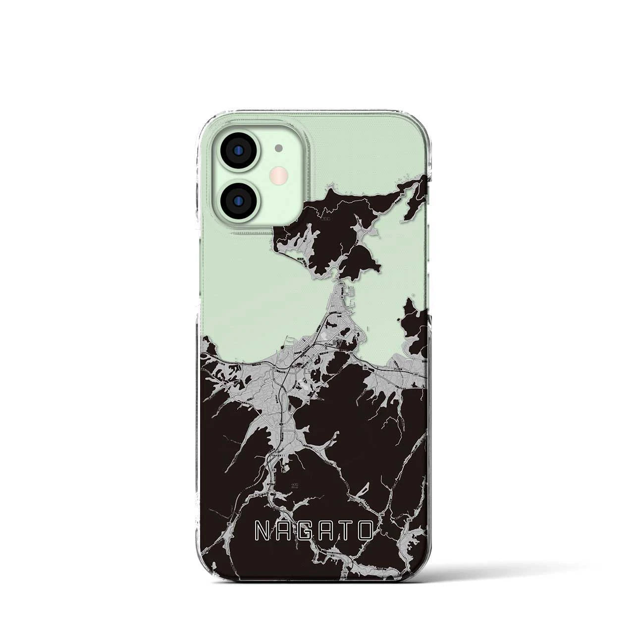 【長門(山口県)】地図柄iPhoneケース(クリアタイプ)