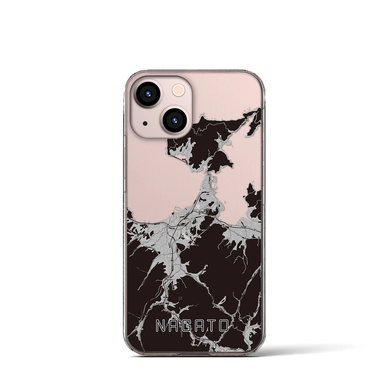 【長門(山口県)】地図柄iPhoneケース(クリアタイプ)