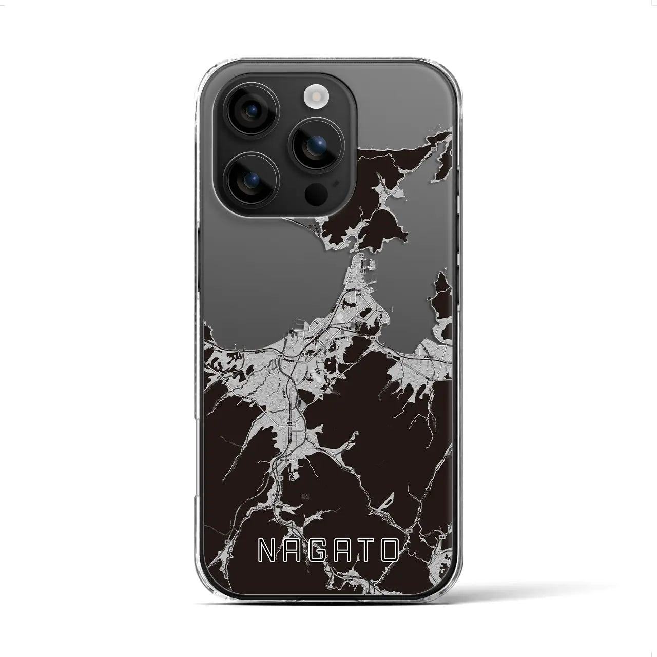 【長門(山口県)】地図柄iPhoneケース(クリアタイプ)