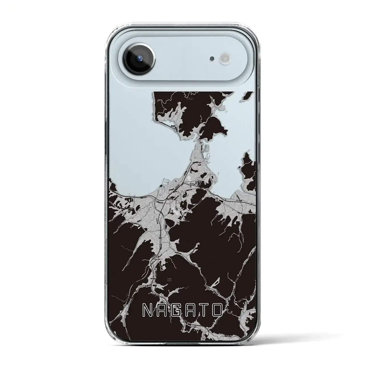 【長門(山口県)】地図柄iPhoneケース(クリアタイプ)