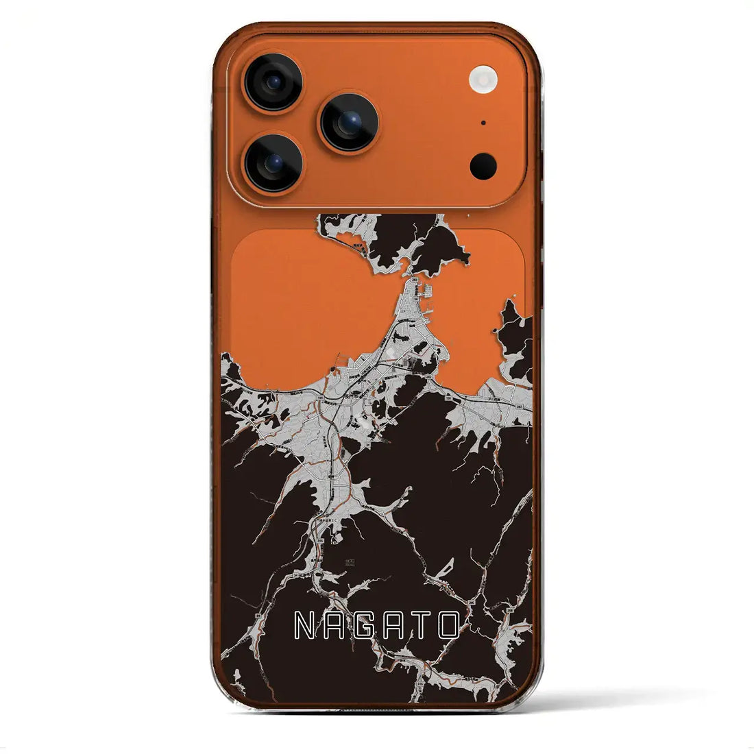 【長門(山口県)】地図柄iPhoneケース(クリアタイプ)