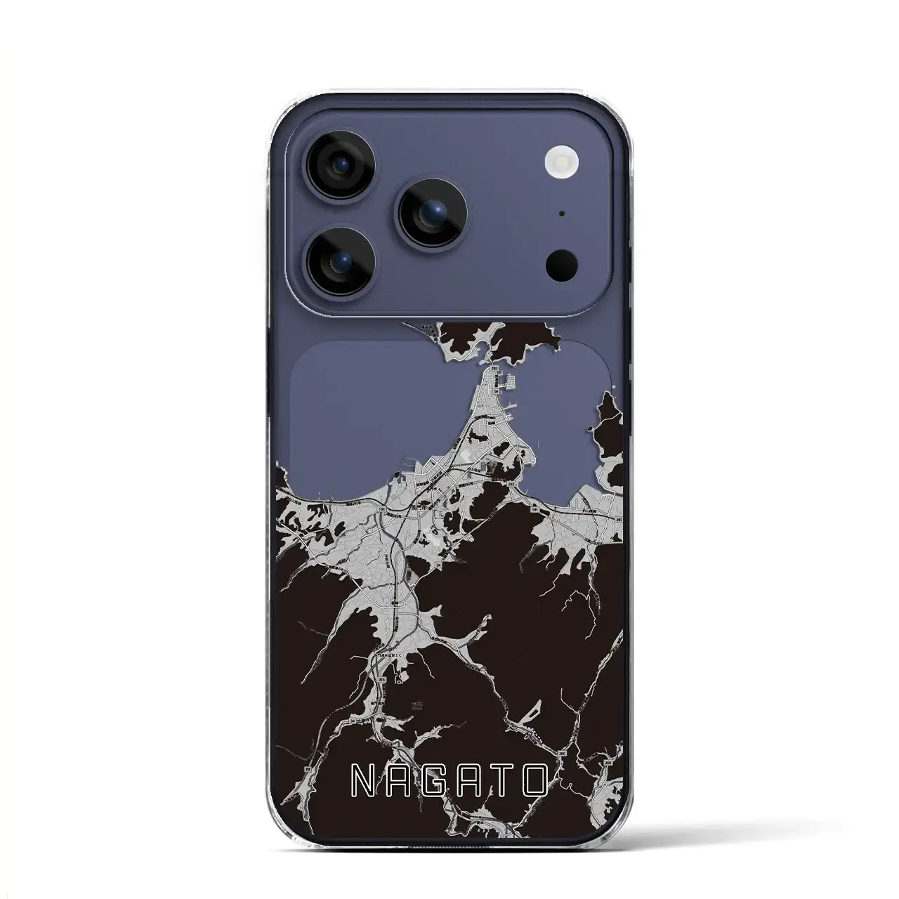 【長門(山口県)】地図柄iPhoneケース(クリアタイプ)