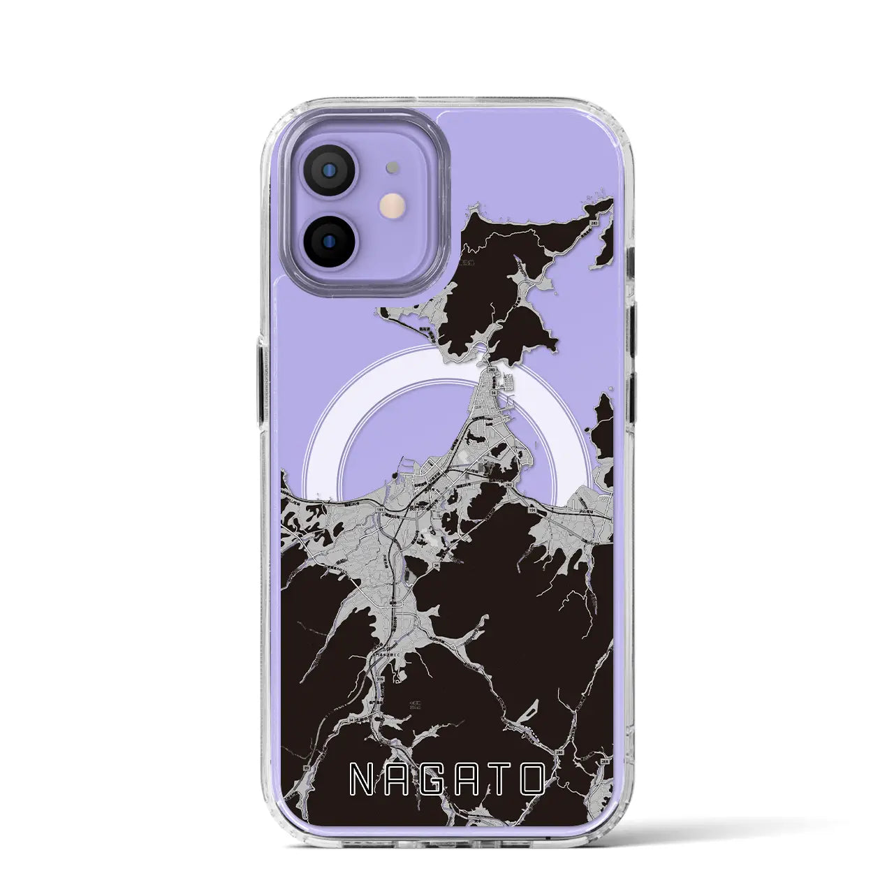 【長門(山口県)】地図柄iPhoneケース(MagSafeタイプ)