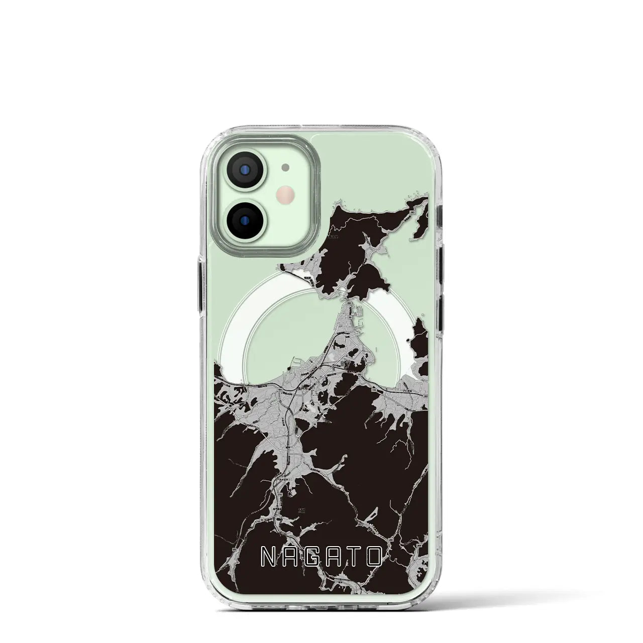 【長門(山口県)】地図柄iPhoneケース(MagSafeタイプ)