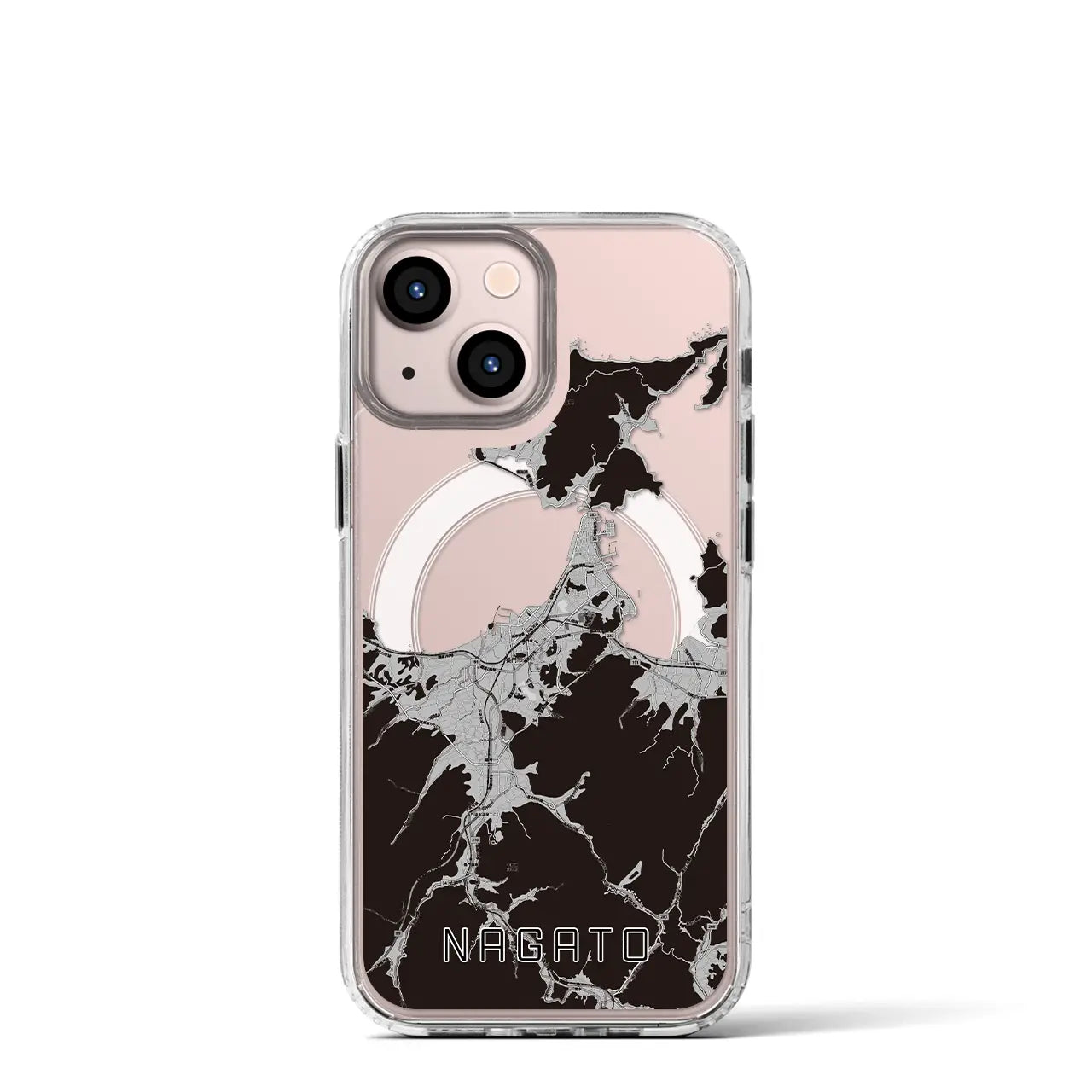 【長門(山口県)】地図柄iPhoneケース(MagSafeタイプ)