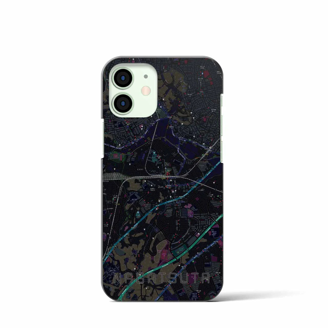 【長津田(神奈川県)】地図柄iPhoneケース(バックカバータイプ)