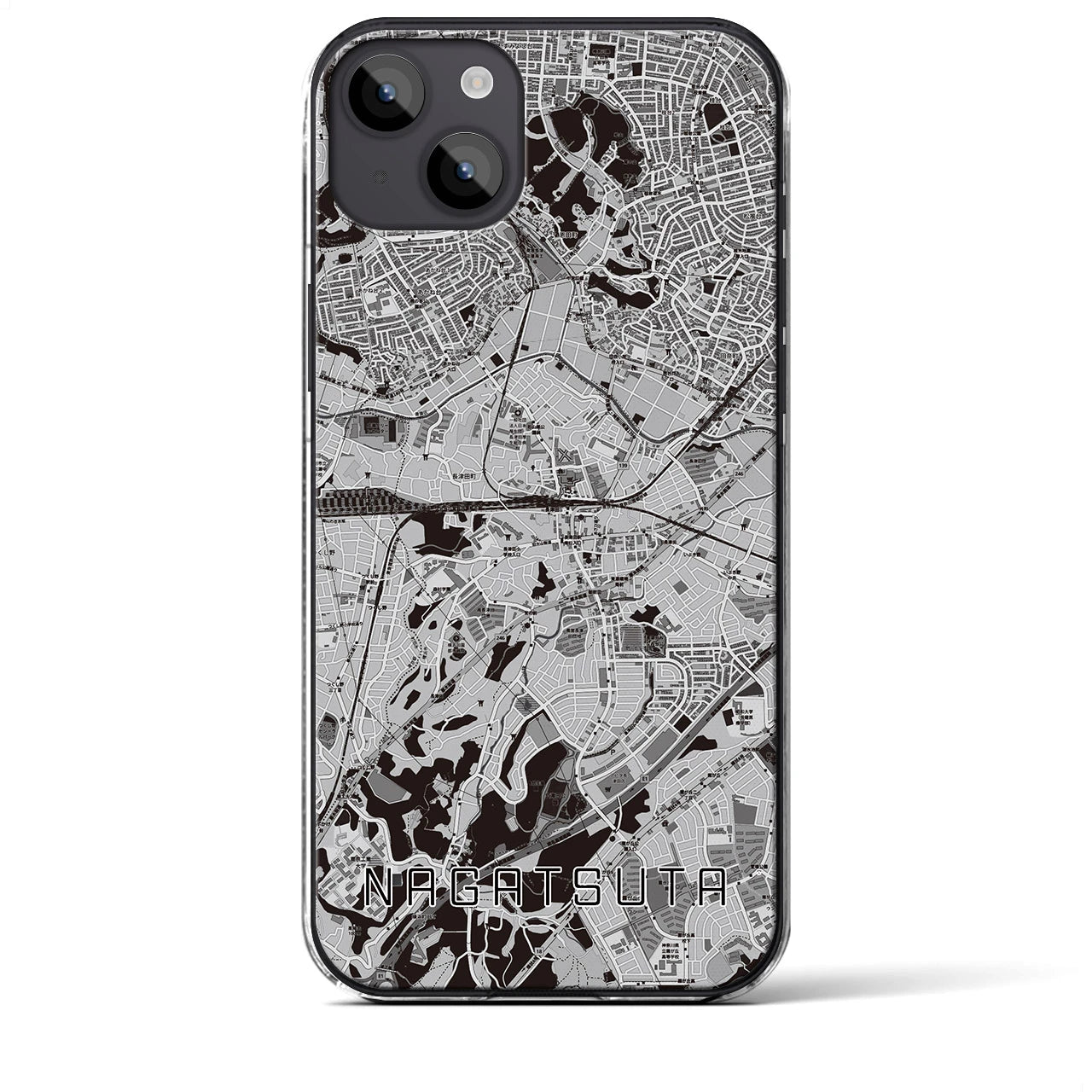 【長津田(神奈川県)】地図柄iPhoneケース(クリアタイプ)