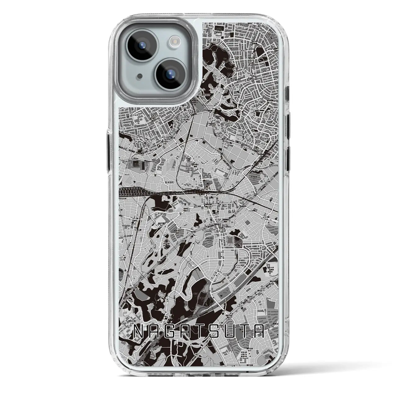 【長津田(神奈川県)】地図柄iPhoneケース(MagSafeタイプ)