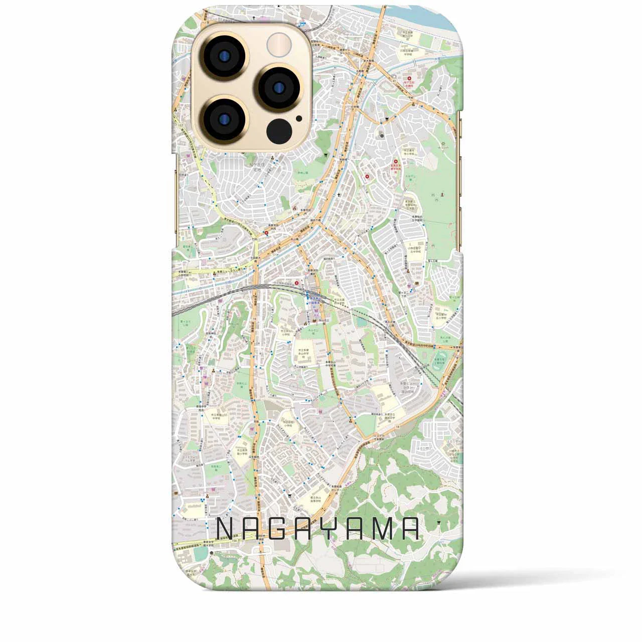 【永山(東京都)】地図柄iPhoneケース(バックカバータイプ)