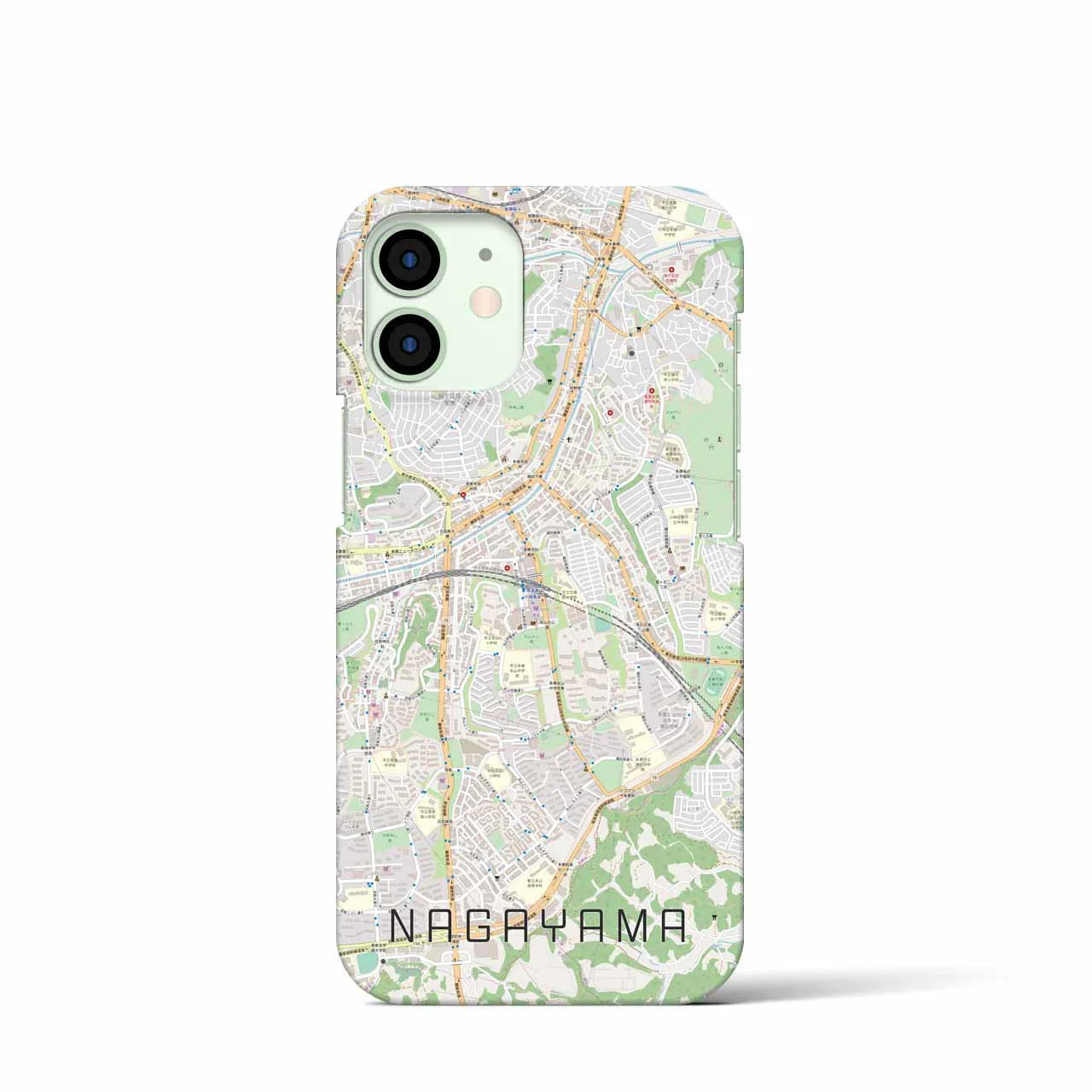 【永山(東京都)】地図柄iPhoneケース(バックカバータイプ)