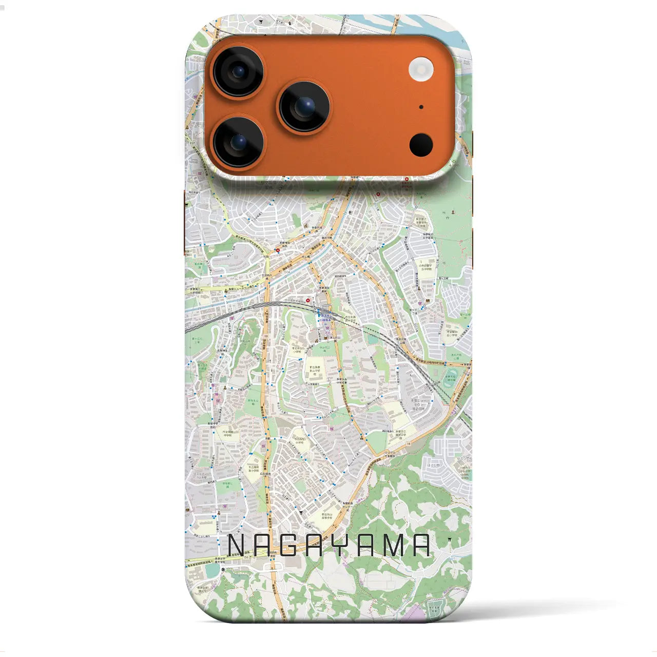 【永山(東京都)】地図柄iPhoneケース(バックカバータイプ)