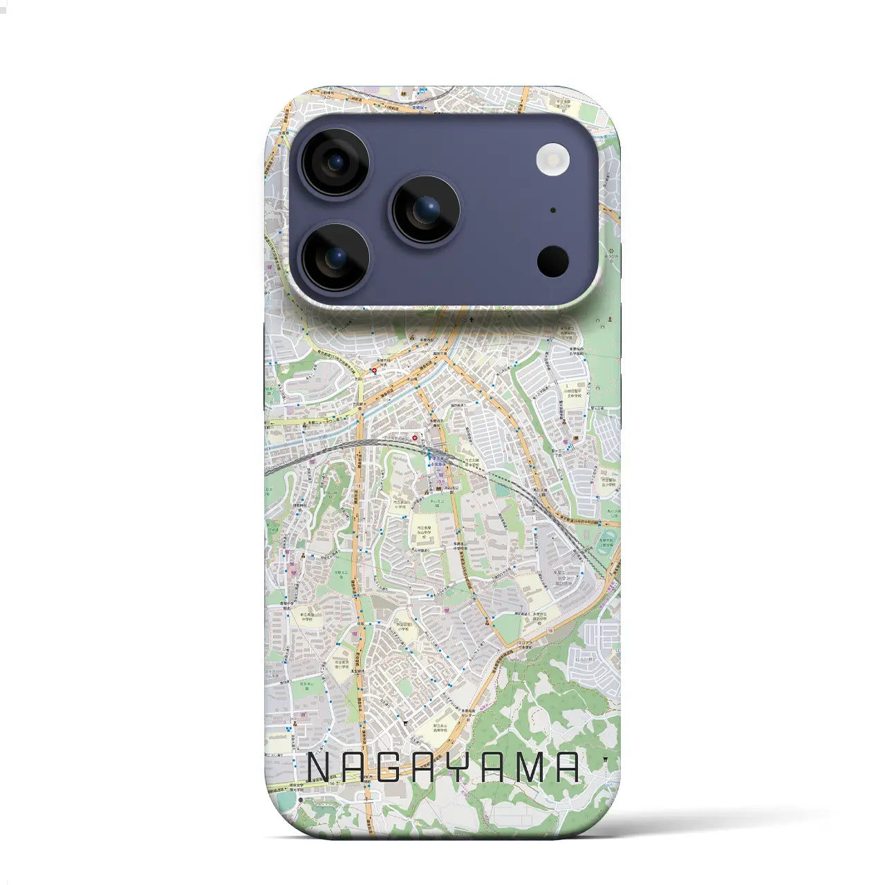 【永山(東京都)】地図柄iPhoneケース(バックカバータイプ)