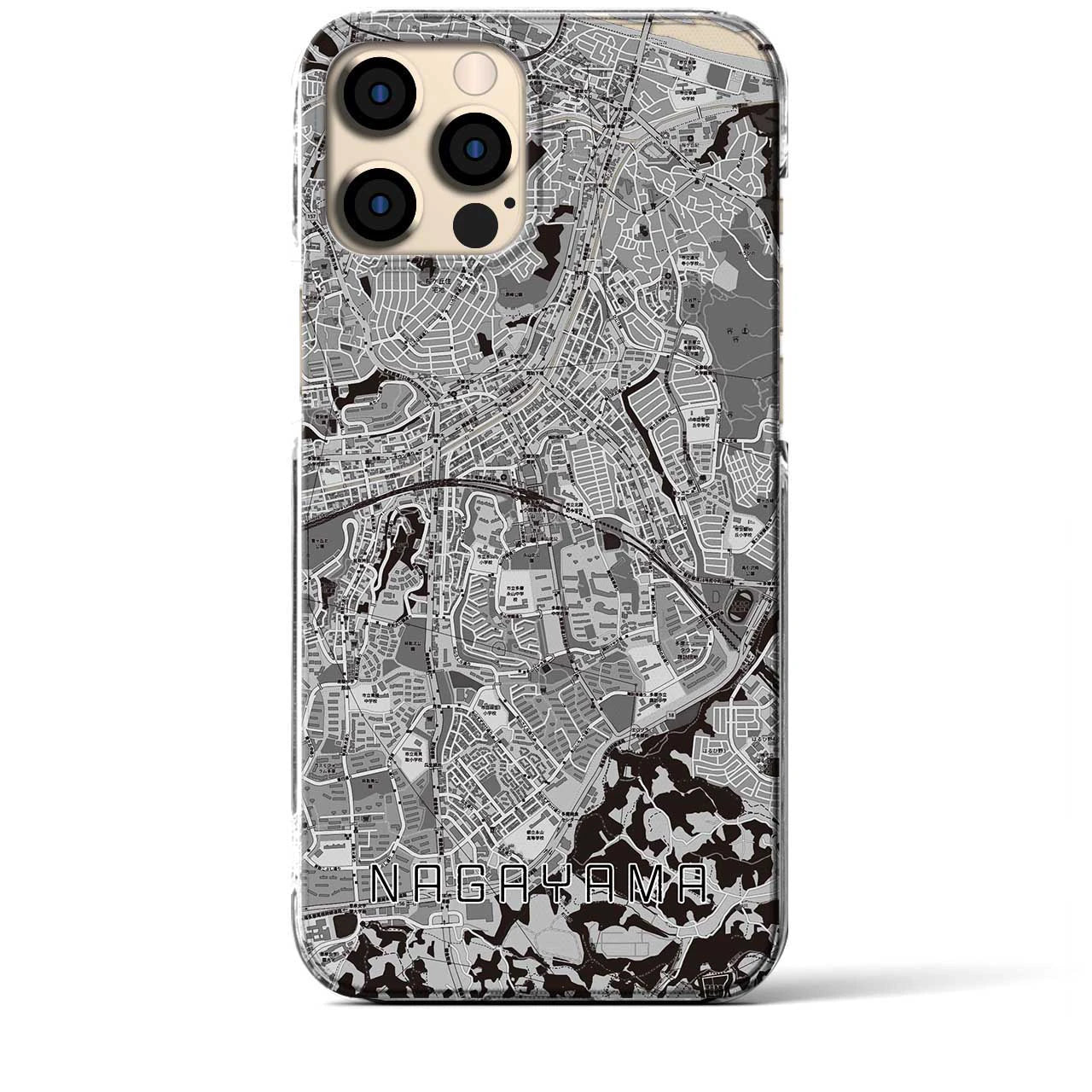 【永山(東京都)】地図柄iPhoneケース(クリアタイプ)